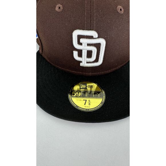 New Era X Billion Creation Mens 59FIFTY San Diego Padres Fitted Hat Brown 7 5/8 - Picture 6 of 14